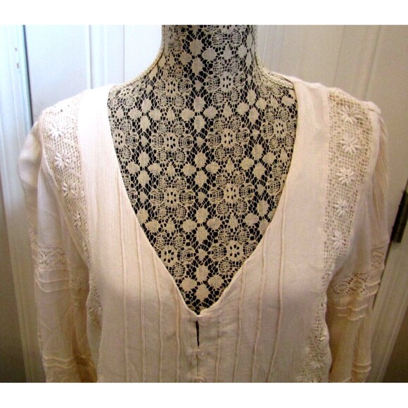 The Impeccable Pig Jenny Mini Dress Laced Boho Hippie Size L - Picture 3 of 8